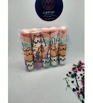 Mini Seyahat Taşınabilir Parfüm Sprey Şişesi 5 Ml (Kedili 4 Adet)