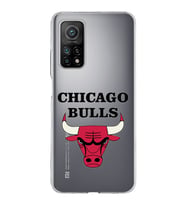 Xiaomi Mi 10 T Uyumlu Kapak Chicago Bulls Tasarımlı Şeffaf Silikon Kılıf