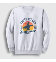 Presmono Unisex Beyaz Summer Sörf Surf Surfing Sweatshirt 514101tt