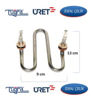 Tuğra-Üret-İdeal Semaver Çay Kazanı Makinası Rezistansı 1000 Watt (Metal)