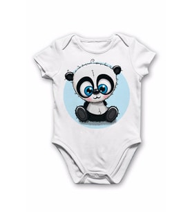 Bebek Beyaz Body Kısa Kollu