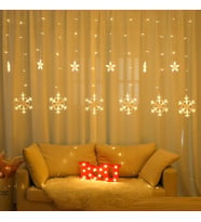 NOEL DEKLOR IŞIĞI SALKIM LED IŞIK KAR TANESİ SALKIM IŞIK YILBAŞI IŞIĞI 220 VOLT EKLEMELİ FİŞLİ IŞIK