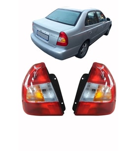 HYUNDAİ ACCENT MİLENYUM STOP LAMBASI SAĞ SOL TAKIM HALİNDE  2000-2002 MODEL UYUMLU