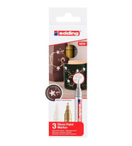 Edding 750 Çok Amaçlı Örtücü Boyama Markörü 2-4 mm 3'lü (Altın, Gümüş, Bakır) 