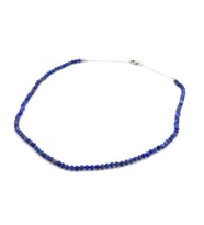 Hakiki Faset Kesim Doğal Lapis Lazuli Kolye 1.Kalite