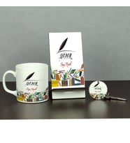 Yazar Üçlü Set (Kupa + Telefon Standı + Anahtarlık)