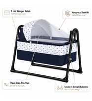 Chubby Baby Tenteli Sepet Beşik Sineklikli Sallanır Bebek Beşiği