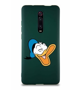 Xiaomi Redmi K20 Pro Soft Premier Kapak Donald Duck-E Tasarımlı Silikon Kılıf - Yeşil (Şeffaf)