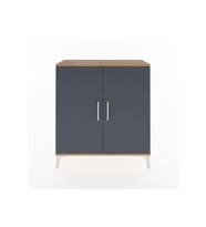 Arges Şifonyer 2 Raflı 2 Kapaklı 88x30x96 Çam-Antrasit