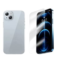 Baseus iPhone 15 Corning Serisi Silikon Kılıf + Tempered Ekran Koruyucu Set-(5775) - SSSSSS4434-6