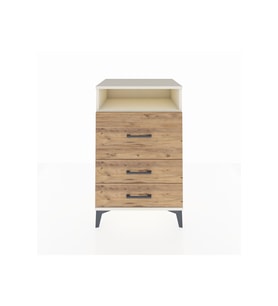 Hyperion Komodin Tek Raflı 3 Çekmeceli 60x44x96 Aytaşı-Çam