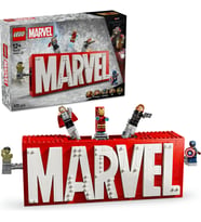 ® ǀ Marvel MARVEL Logosu ve Minifigürleri 76313 - 12 Yaş & Üzeri Çocuklar için Yaratıcı Oyuncak Yapı