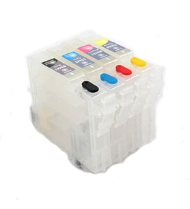 Epson T0611-T0614 Uyumlu Kolay Dolan Kartuş - 4 Renk (Çok Renkli)