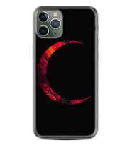 Apple iPhone 11 12 13 14 Pro Max Kılıf Desemli Silikon Red Moons 1747