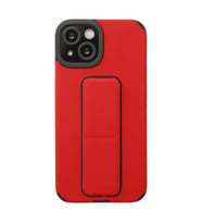 iPhone 14 Plus Kılıf Mega Standlı Silikon - Kırmızı