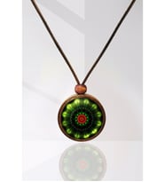 Mandala Ahşap Kolye