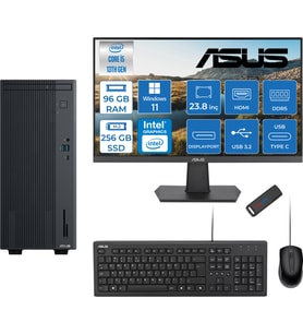 Asus Expertcenter P500MV Intel Core I5-13420H 96GB Ddr5 256GB SSD WIN11PRO 100Hz 23.8 IPS Mon. Minitower Masaüstü Bilgisayar WB5136216512B0DW31+Zettausbbellek