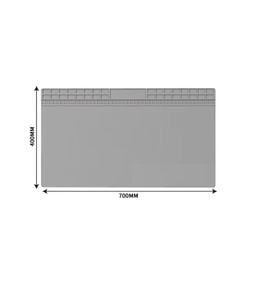 ISIYA DAYANIKLI ELEKTRONİK TAMİR MATI LEHİM PEDİ 700 MM X 400 MM GRİ