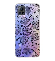Vivo Y73 Uyumlu Kamera Korumalı Kapak Nostalji Desen Tasarımlı Şeffaf Silikon Kılıf