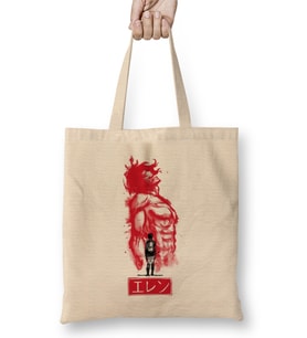 Eren Jaeger Traditional Eren Bez Çanta Uzun Saplı