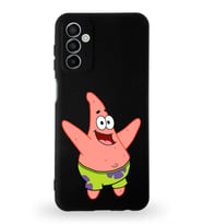 Samsung Galaxy M23 Uyumlu Lansman Kılıf Altı Kapalı İçi Kadife  Patrick Yıldız Tasarımlı  Kapak (Şeffaf)