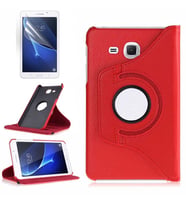 Lexroo Galaxy Tab 4 T280 Dönebilen Standlı Kılıf - Kırmızı
