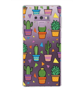 PrintiFy Samsung Galaxy Note 9 ile Uyumlu 1mm Slim Fit Water Color 4 Baskılı Şeffaf  Kılıf