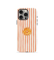 iPhone 15 Pro Max Vorian Çift Katmanlı Kılıf Orange Slice Stripe