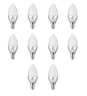 5W Mum Led Ampul 3200K Sarı Işık - E14 Duy - 10 Adet