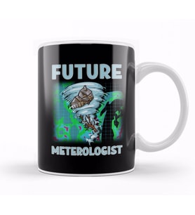 Cute & Funny Future Meteorologist Tornado Kupa Bardak Porselen