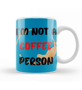 Funny Coffee Drinks Art Lover Gift Quote Vintage Retro Kupa Bardak Porselen