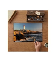 Deniz Feneri - Kıyı - Manzara Tasarımı 240 parça Ahşap Puzzle Ahşap Kutuda MP05992
