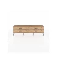 Arges TV Ünitesi 4 Çekmeceli  176x30x51 Çam-Çam