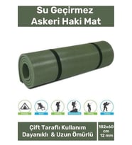 Özel Su Geçirmez 182x60cm Hafif Pratik Dayanıklı Isı Yalıtım 12mm Kalınlık Köpük Askeri Haki Mat