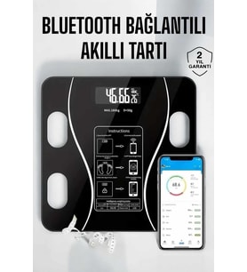 Northcity Akıllı Bluetooth Tartı - Yağ Ölçer, Vücut Kompozisyon Analizi ve Sağlık Takibi