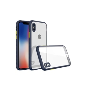 İphone Xs Kılıf Miami Şeffaf - Lacivert