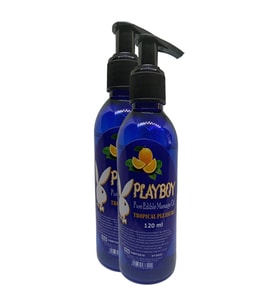 Playboy Tropical Flavored Pure Edible Massage Oil 120ml Portakal Aromalı Masaj Yağı 2 Adet