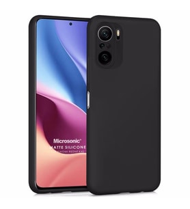 Microsonic Matte Silicone Xiaomi Mi 11i Kılıf Siyah