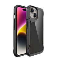Apple iPhone 15 Uyumlu Kılıf Case, Transparent Smooth Hard Protective Cover SİYAH (Siyah)