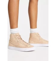 Nike Blazer Mid Premium Bilekli Kadın Bej Günlük Spor Ayakkabı 