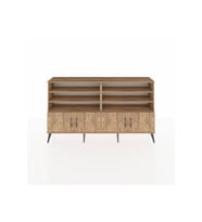 Arges Konsol 6 Raflı 4 Kapaklı 176x30x99 Çam-Çam/Aytaşı