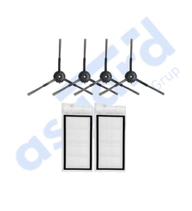 Roidmi Eve - Eve Plus Uyumlu 4 Yan Fırça 2 Filtre PKT-iasgf0000663