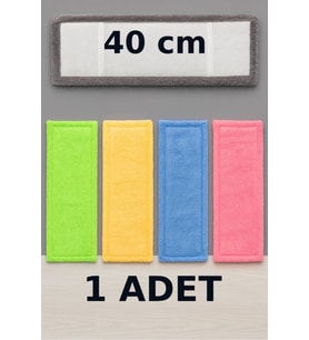 Yüksek Emicili Mikrofiber Mop Yedek Bezi 40 cm, Dayanıklı ve Pratik Kullanım