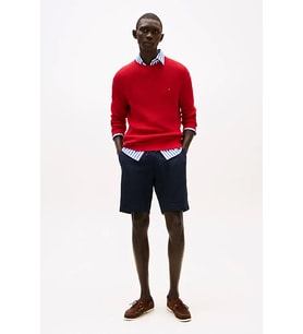 Tommy Hilfiger Erkek Klasik Penye Mavi Şort MW0MW37240DW5