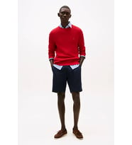 Tommy Hilfiger Erkek Klasik Penye Mavi Şort MW0MW37240DW5