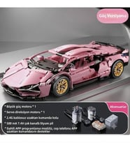 Lamborghini Sian 1:14 BUILDING BLOKS 1314 Parça Çift Motorlu Uzaktan Kumandalı Spor Araba Yapı Blokl