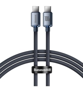 Baseus Crystal Shine 100W Type-C To Type-C Hızlı Şarj Kablo 1.2 mt