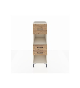 Kronos Dolap Tek Raflı 3 Çekmeceli 44x59x134 Aytaşı-Çam