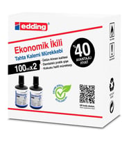EDDING LM1199K201 TAHTA KALEM MÜREKKEBİ 2'Lİ x100 ML SİYAH