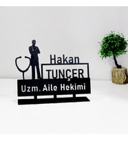 Aile Hekimi İsimlik - Kişiye Özel İsimlik - İsme Özel Metal İsimlik - Doktor İsimlik